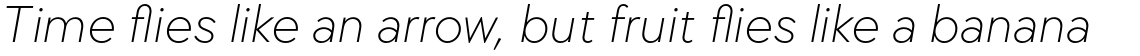 TT Chocolates Extra Light Italic