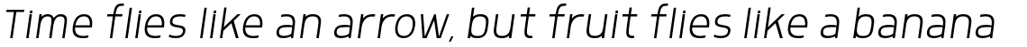Morl Sans ExtraLight Italic