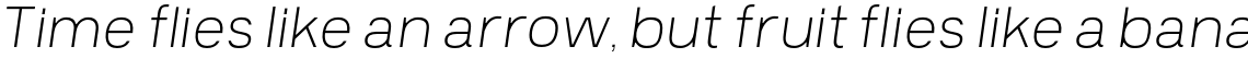 Prayuth Slim Extra Light Italic