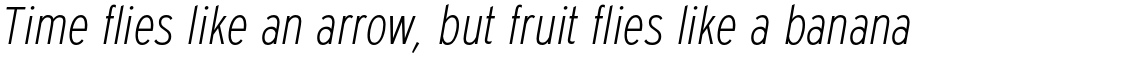Expressway Condensed Extra Light Italic