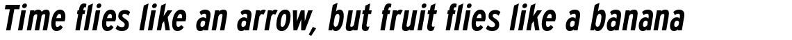 Expressway Condensed Semi Bold Italic