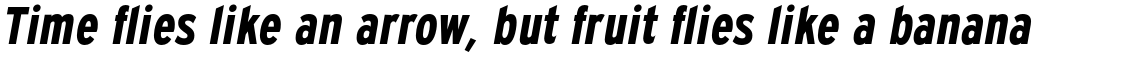Expressway Condensed Bold Italic