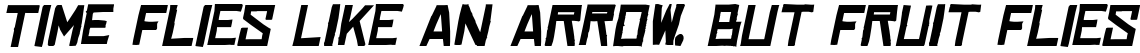 Chinese Rocks XP Bold Italic