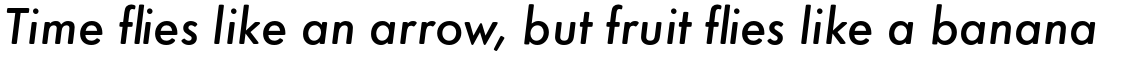 Futura Round Medium Oblique
