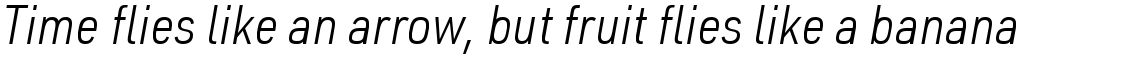 URW DIN SemiCondensed Light Italic