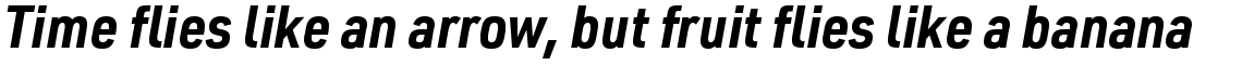 URW DIN SemiCondensed Bold Italic