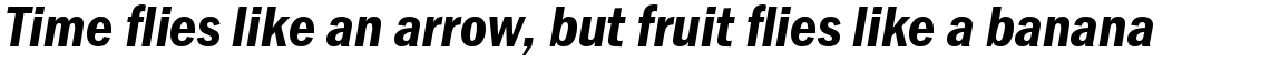 Franklin Gothic Condensed Demi Italic