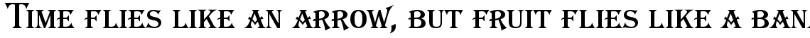 Algerian Basic Small Caps standard (D)