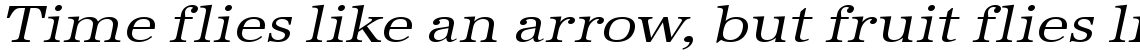 URW Antiqua regular extra wide oblique