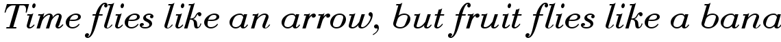 Bauer Bodoni regular italic