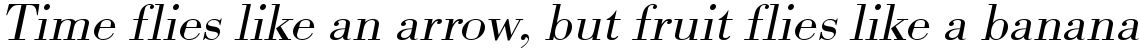 URW Bodoni light wide oblique
