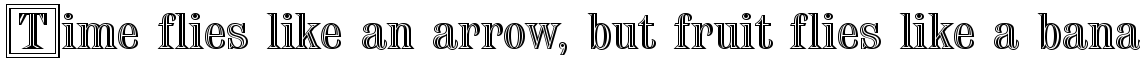 Chisel Initials standard (D)
