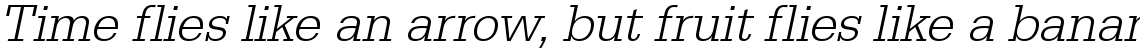 URW Egyptienne light narrow oblique