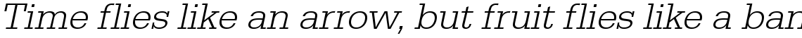 URW Egyptienne light oblique