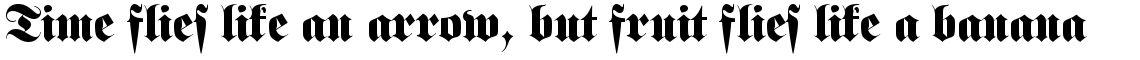 Fette Fraktur standard (D)