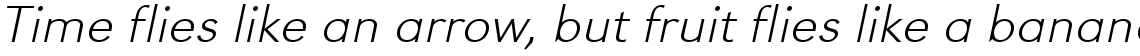 URW Grotesk extra light extra wide oblique