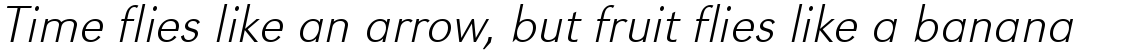 URW Grotesk extra light oblique