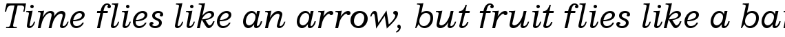 Impressum light italic
