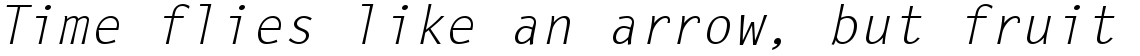 Letter Gothic L regular italic