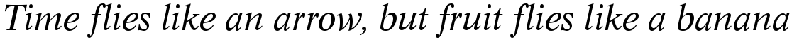 Life regular italic