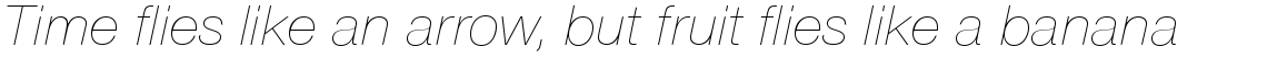 Nimbus Sans Novus ultra light italic