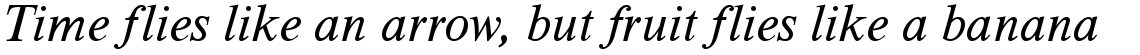 Timeless light italic