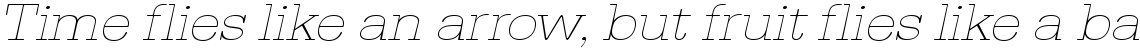 URW Typewriter extra light extra wide oblique