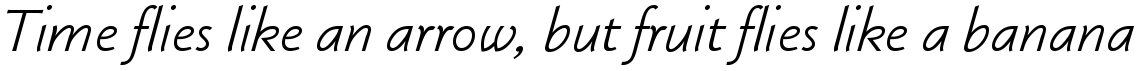 Klassika Light Italic