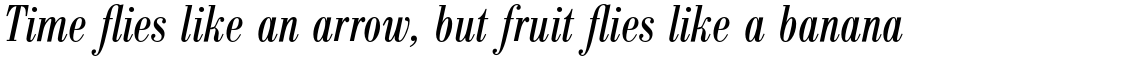 Bodoni Antiqua Regular Condensed Italic