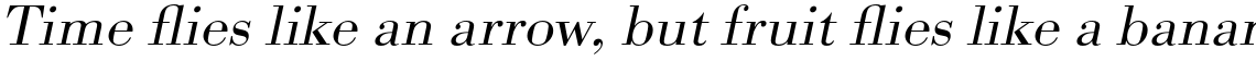 URW Bodoni Light Extra Wide Oblique