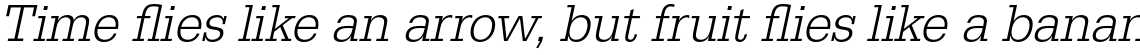 URW Egyptienne Light Narrow Oblique