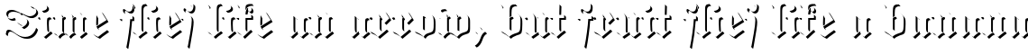 Fette Fraktur Only Shadow