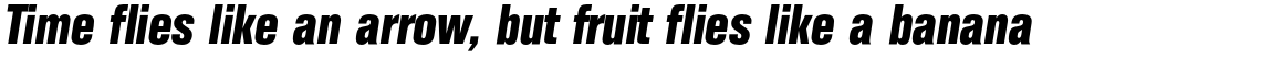 Folio Bold Condensed Italic