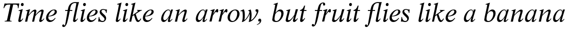 Life Regular Italic