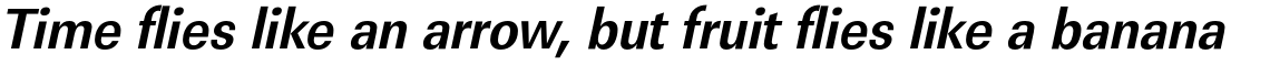 URW Linear Bold Extra Narrow Oblique