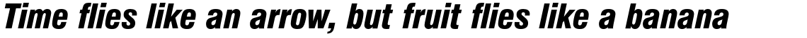 Nimbus Sans Black Condensed Italic