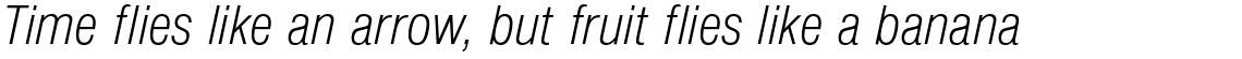 Nimbus Sans Light Condensed Italic