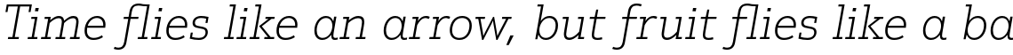 Justus Pro Thin Italic
