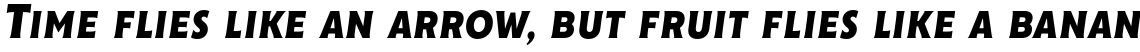 Cenzo Flare Condensed Bold Italic