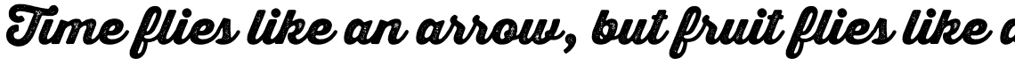 Thirsty Script Rough Black One