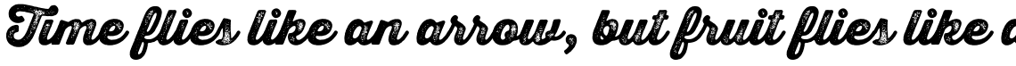 Thirsty Script Rough Black Two