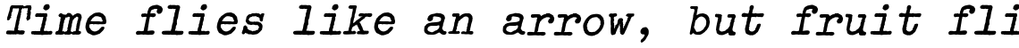 Old Typewriter Extra Bold Oblique