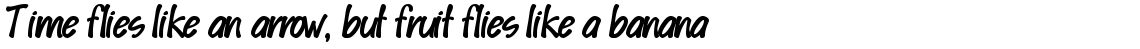 Spud Black Italic