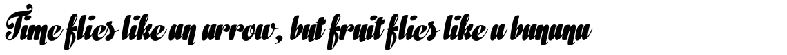 In and Out Black Italic