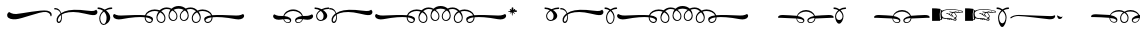 Black Script Ornaments