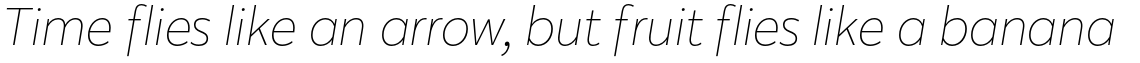 Karu ExtraLight Italic