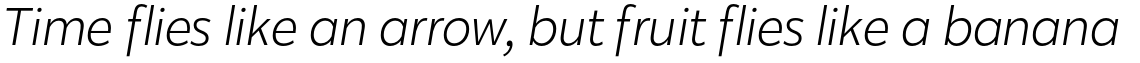 Karu Light Italic