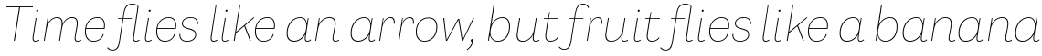 Capital Gothic Thin Italic