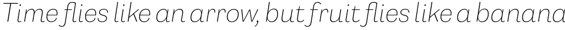 Capital Gothic ExtraLight Italic