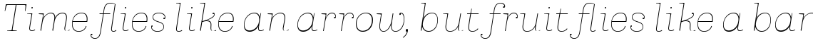 Capital Serif Thin Italic
